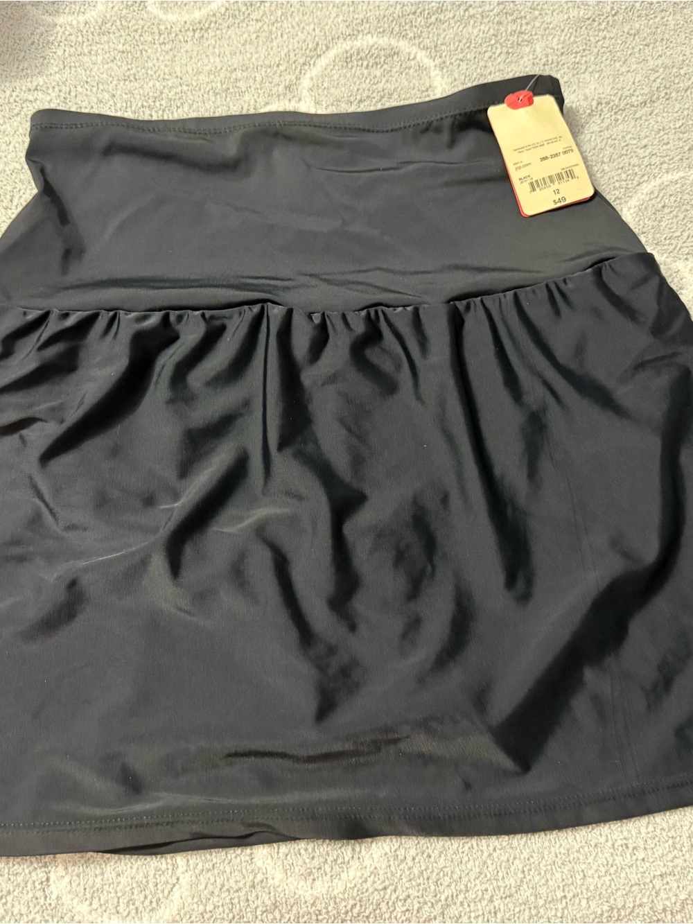 St. John's Bay Black Athletic Skort-(A6)